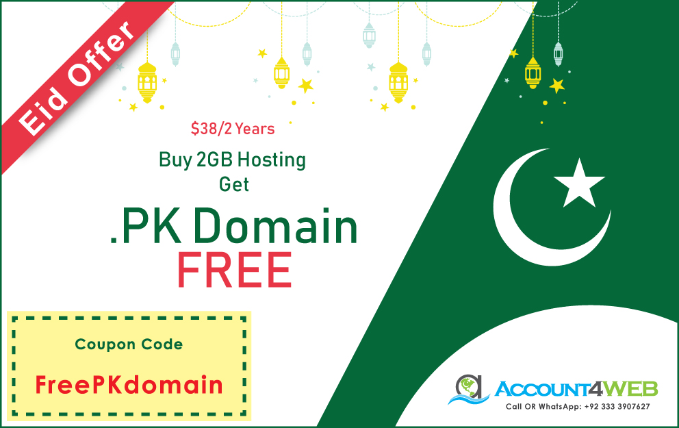 .pk Domain 100% Free Limited Time Offer